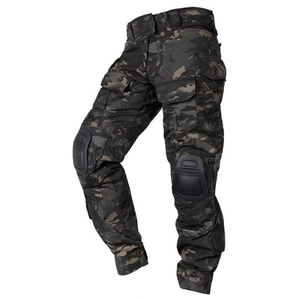 Spodnie Cargo Męskie TactiFlex Pro z Nakolannikami w Kamuflażu Multicam – Trwałe, Oddychające i Wygodne 4
