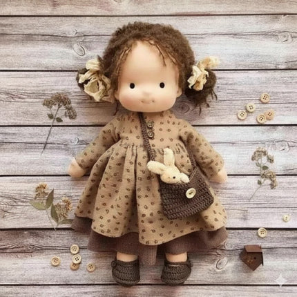 Bawełniana Przytulanka Waldorfska Mila z Eleganckim Pudełkiem