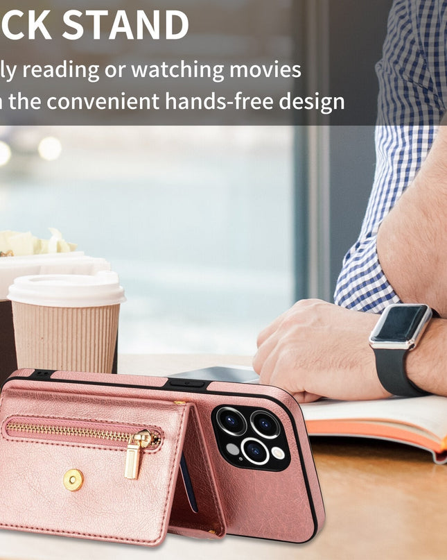 Stylowe etui na iPhone'a 13 z portfelem na karty – Wytrzymałe i eleganckie 2