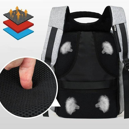 Stylowy Plecak na Laptopa z Zabezpieczeniem Przed Kradzieżą i Portem USB – Wysokiej Jakości EVA, Regulowana Komora 1