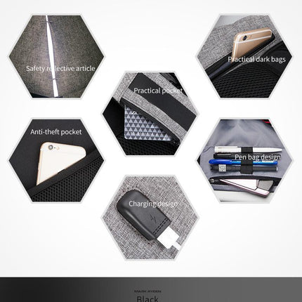 Stylowy Plecak na Laptopy do 15,6 z Zabezpieczeniem Przed Kradzieżą – Wygodny i Przestronny Plecak Laptopowy 5