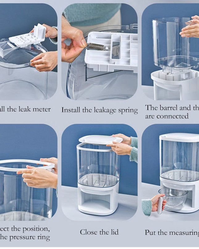 Stylowy Pojemnik do Przechowywania Żywności – Duży Przezroczysty Pojemnik na Płatki Śniadaniowe 5