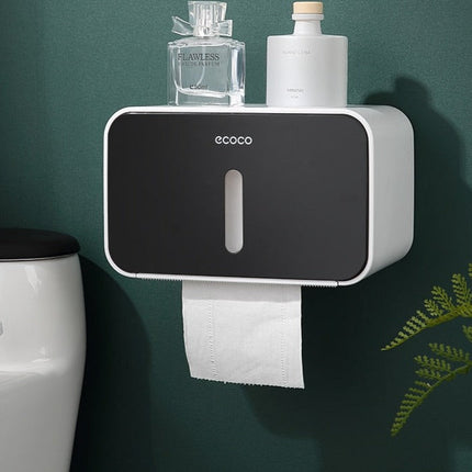 Stylowy Uchwyt na Papier Toaletowy Bez Wiercenia, Nowoczesny Wieszak do Łazienki, Elegancki Design, Łatwy Montaż 0