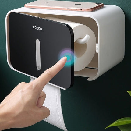 Stylowy Uchwyt na Papier Toaletowy Bez Wiercenia, Nowoczesny Wieszak do Łazienki, Elegancki Design, Łatwy Montaż 1