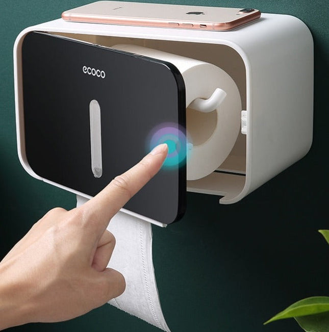 Stylowy Uchwyt na Papier Toaletowy Bez Wiercenia, Nowoczesny Wieszak do Łazienki, Elegancki Design, Łatwy Montaż 1