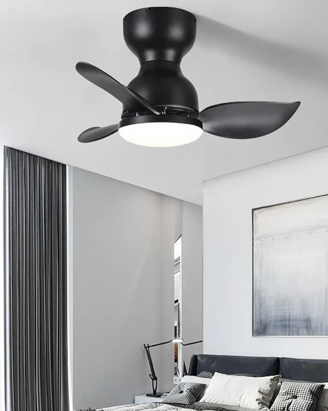 Stylowy Wentylator Sufitowy z Lampą LED, 18 cali, Regulacja Przepływu Powietrza, Elegancki Design do Wnętrz 2