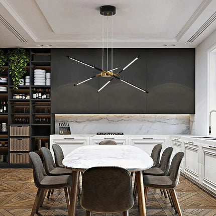 Stylowy Żyrandol Pająk z Regulowanym Zawieszeniem do Salonu – Elegancka Lampa Wnętrzarska z Długimi Lampami 3