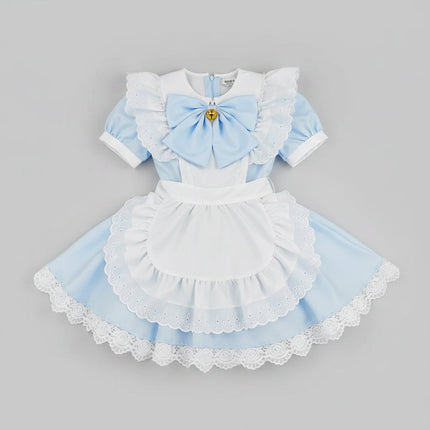 Sukienka cosplay na Halloween z motywem pokojówki w plus size, dostępna w wielu kolorach, łącząca styl anime 4