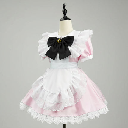 Sukienka cosplay na Halloween z motywem pokojówki w plus size, dostępna w wielu kolorach, łącząca styl anime 5