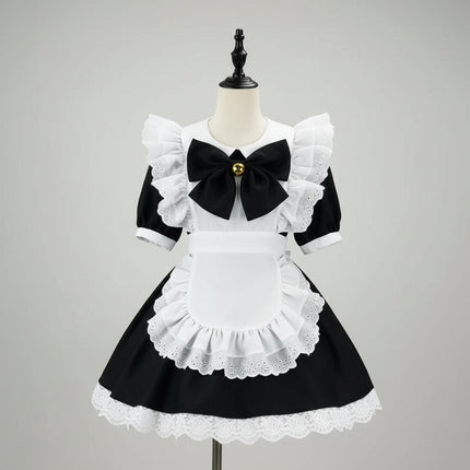 Sukienka cosplay na Halloween z motywem pokojówki w plus size, dostępna w wielu kolorach, łącząca styl anime 7