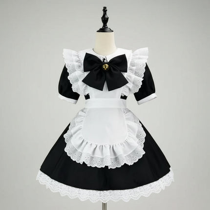 Sukienka cosplay na Halloween z motywem pokojówki w plus size, dostępna w wielu kolorach, łącząca styl anime 9