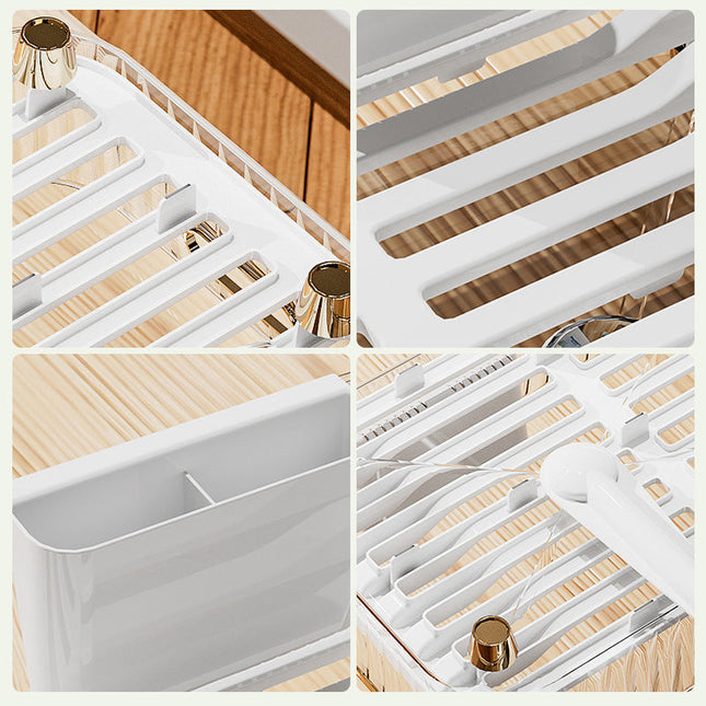 Suszarka do naczyń AquaFlow – regulowana i oszczędzająca miejsce konstrukcja – kieruje wodę bezpośrednio do zlewu 3