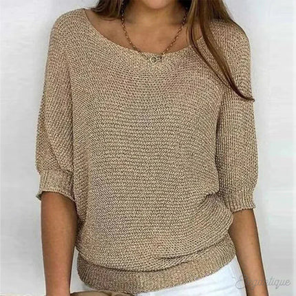 Sweter z dzianiny kablowej dla kobiet z miękkiej dzianiny – elegancki i wszechstronny design na każdą porę roku 0