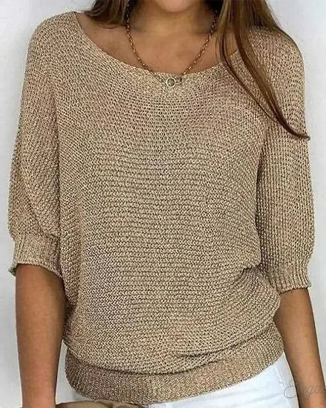 Sweter z dzianiny kablowej dla kobiet z miękkiej dzianiny – elegancki i wszechstronny design na każdą porę roku 0