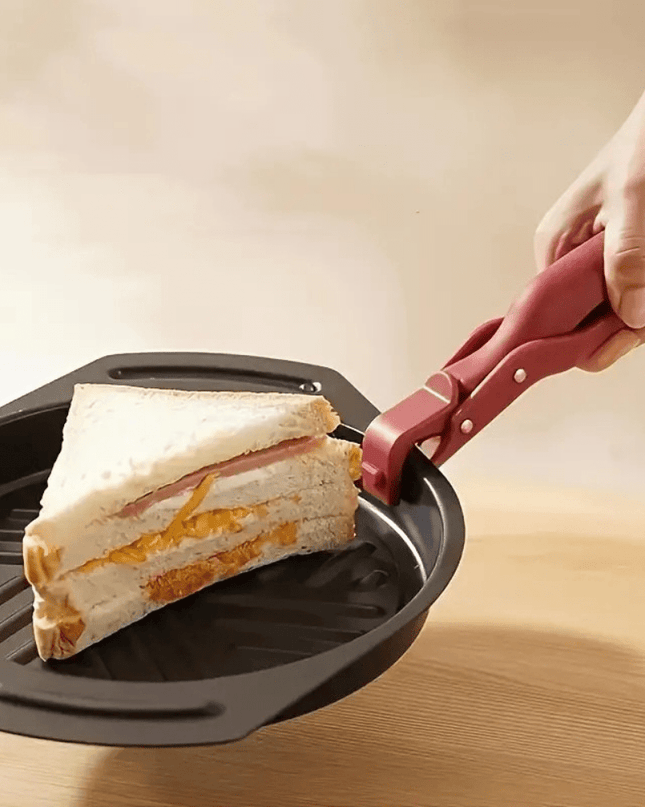 Szczypce kuchenne z silikonu odpornego na ciepło z ergonomicznym uchwytem do bezpiecznego gotowania – 22 cm, uchwyt antypoślizgowy 0