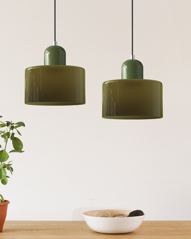 Szklana Lampa Wisząca Bauhaus Creative – Elegancka Lampa do Salonu i Jadalni, Regulowana Długość, Nowoczesny Design 2