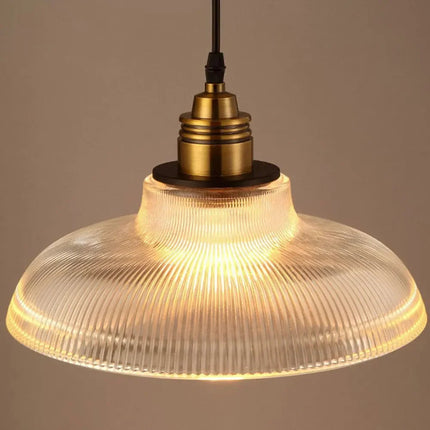 Szklana Lampa Wisząca Vilion z Złotą Oprawą – Nowoczesna Lampa do Salonu i Jadalni, E27, 30 cm wysokości 3