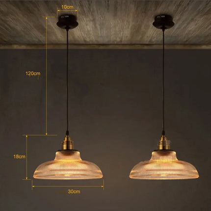 Szklana Lampa Wisząca Vilion z Złotą Oprawą – Nowoczesna Lampa do Salonu i Jadalni, E27, 30 cm wysokości 5