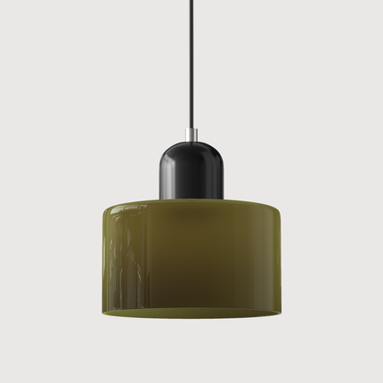 Szklana lampa wisząca z oświetleniem LED – geometryczny design do oświetlenia wiszącego w kuchni lub jadalni 18