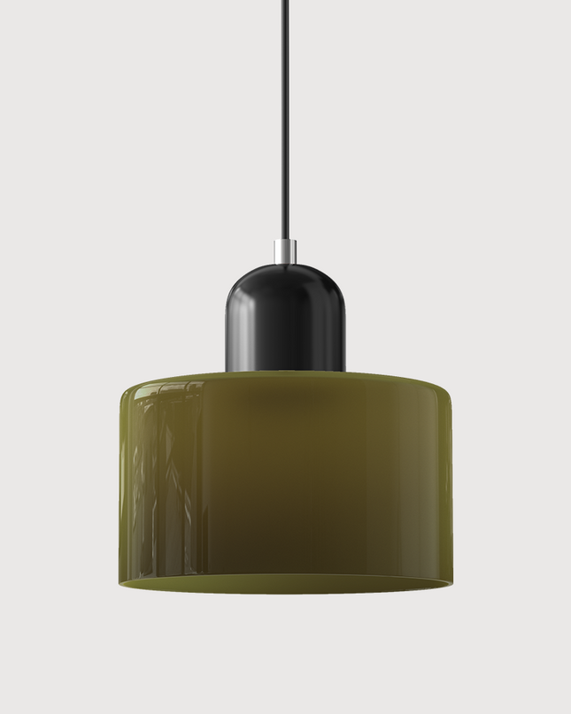 Szklana lampa wisząca z oświetleniem LED – geometryczny design do oświetlenia wiszącego w kuchni lub jadalni 18
