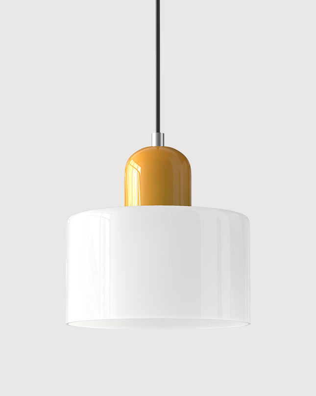 Szklana lampa wisząca z oświetleniem LED – geometryczny design do oświetlenia wiszącego w kuchni lub jadalni 20