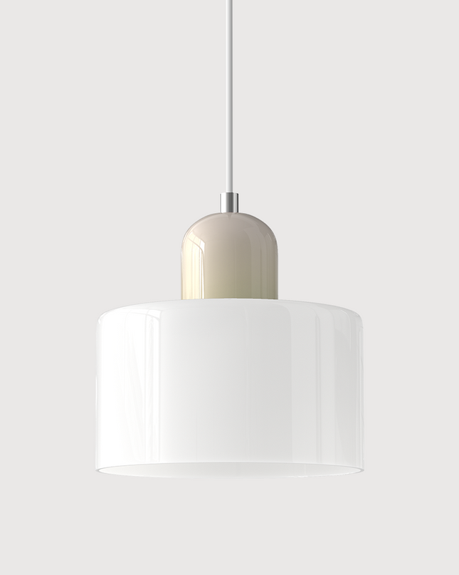 Szklana lampa wisząca z oświetleniem LED – geometryczny design do oświetlenia wiszącego w kuchni lub jadalni 23