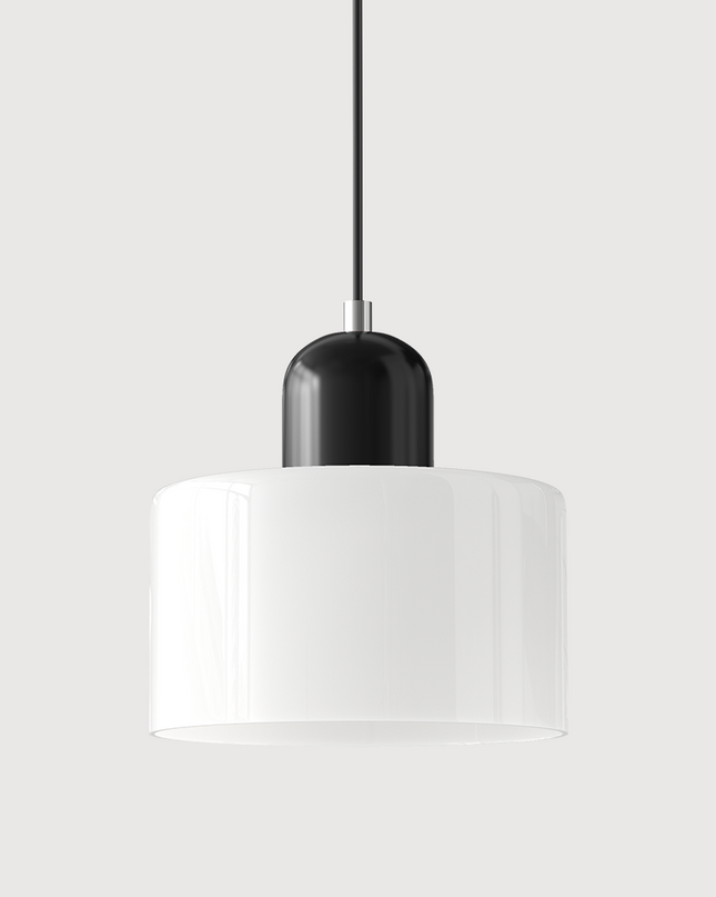Szklana lampa wisząca z oświetleniem LED – geometryczny design do oświetlenia wiszącego w kuchni lub jadalni 25