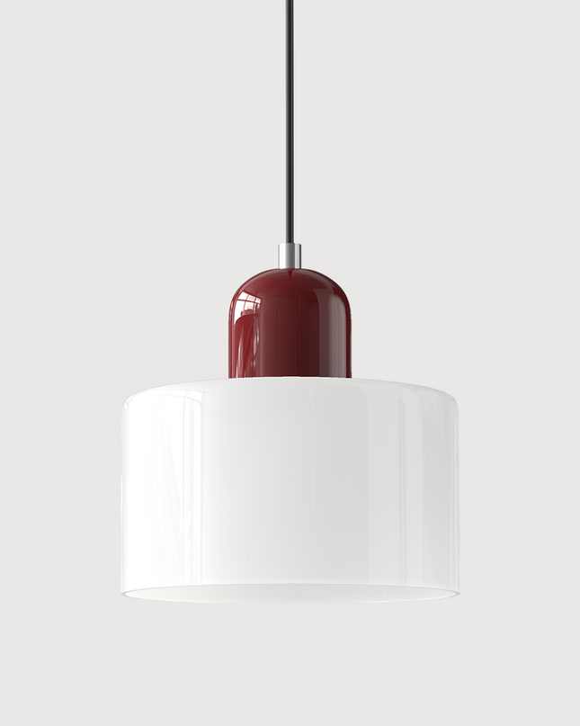 Szklana lampa wisząca z oświetleniem LED – geometryczny design do oświetlenia wiszącego w kuchni lub jadalni 29