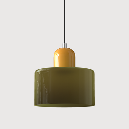 Szklana lampa wisząca z oświetleniem LED – geometryczny design do oświetlenia wiszącego w kuchni lub jadalni 31