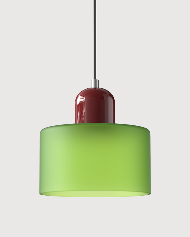 Szklana lampa wisząca z oświetleniem LED – geometryczny design do oświetlenia wiszącego w kuchni lub jadalni 33