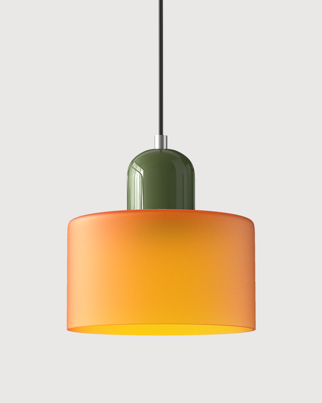 Szklana lampa wisząca z oświetleniem LED – geometryczny design do oświetlenia wiszącego w kuchni lub jadalni 36