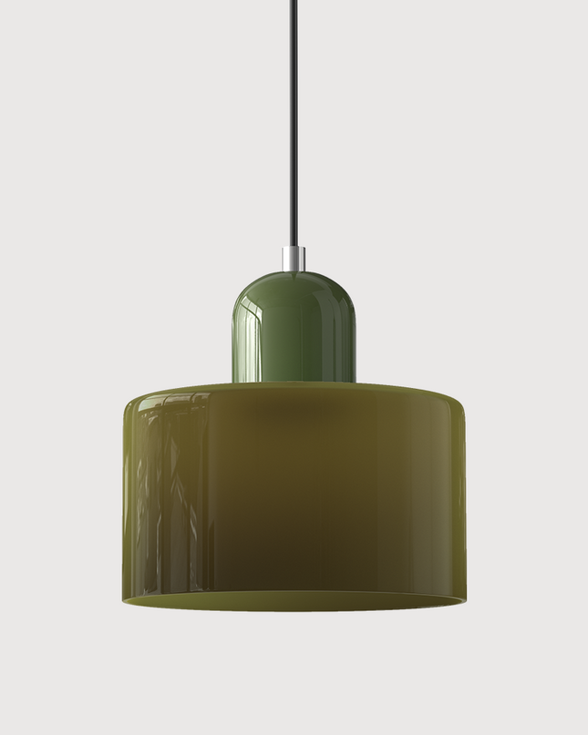 Szklana lampa wisząca z oświetleniem LED – geometryczny design do oświetlenia wiszącego w kuchni lub jadalni 37
