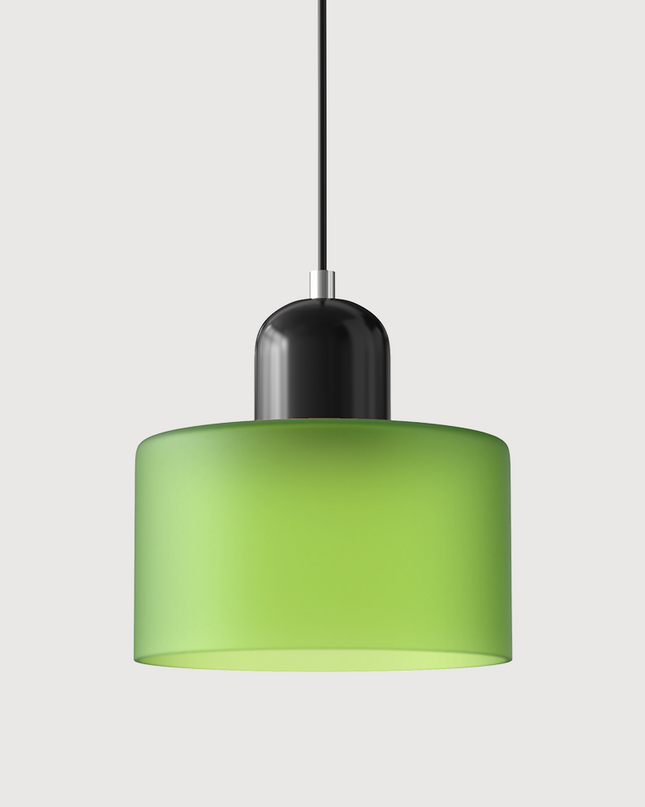 Szklana lampa wisząca z oświetleniem LED – geometryczny design do oświetlenia wiszącego w kuchni lub jadalni 39