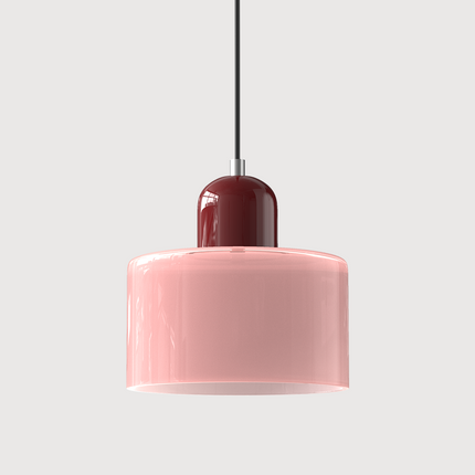 Szklana lampa wisząca z oświetleniem LED – geometryczny design do oświetlenia wiszącego w kuchni lub jadalni 7