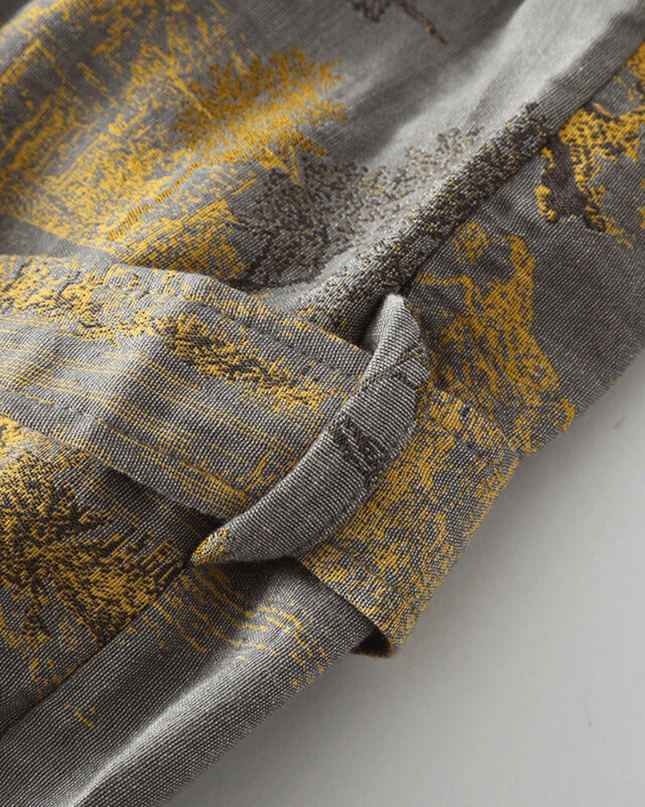 Szlafrok Damski Kimono Unisex z Gazy Bawełnianej w Stylu Retro – Wygodny, Biały, Luźny Krój, Idealny do Spa i Relaksu 4