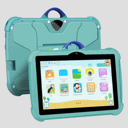 Tablet dla dzieci z Androidem, 7-calowy wyświetlacz IPS, kontrola rodzicielska, w zestawie etui ochron 0