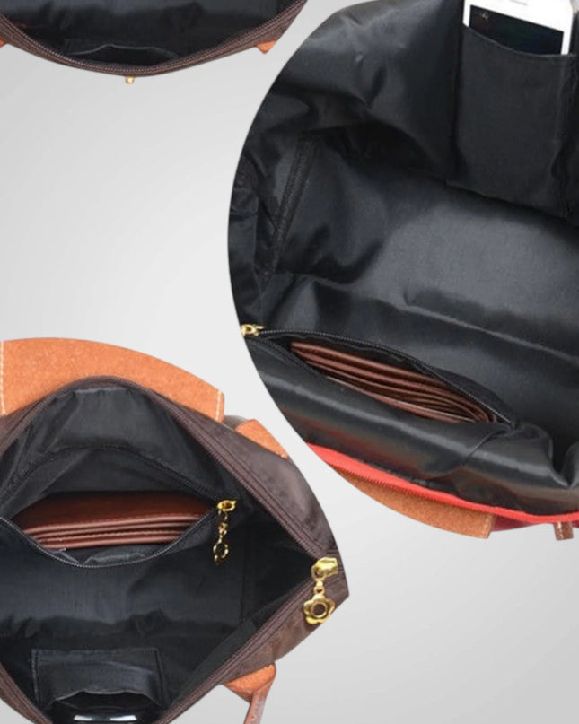 Torba na ramię w eleganckim czarnym skórzanym designie, idealna na codzienne użytkowanie, z 4