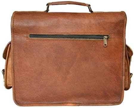 Torba fotograficzna ze skóry w stylu vintage z regulowanymi przegródkami i wieloma kieszeniami – konstrukcja typu crossbody z wytrzymałej skóry koziej 3