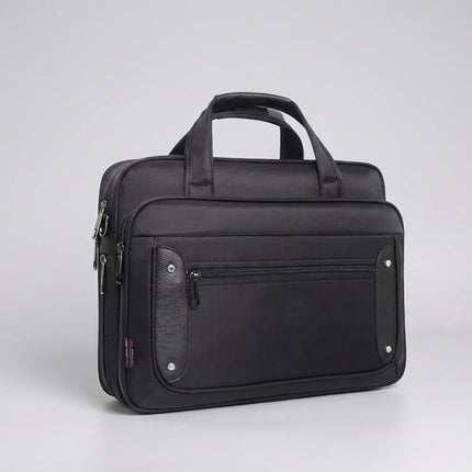 Torba na laptopa z płótna z wieloma kieszeniami i regulowanym paskiem – pasuje do laptopów o przekątnej od 14 do 19 cali 2