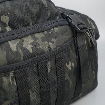 Torba podróżna z mocowaniem Molle – plecak konwertowalny, torba na ramię i torba na zakupy – wytrzymała tkanina 1000D, regulowany rozmiar, pojemność 40–80 l 3