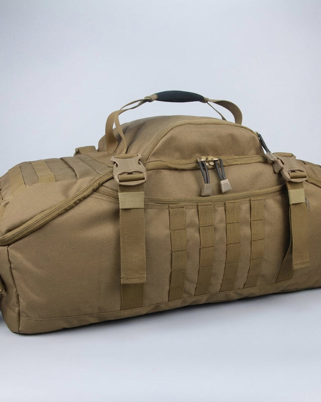 Torba podróżna z mocowaniem Molle – plecak konwertowalny, torba na ramię i torba na zakupy – wytrzymała tkanina 1000D, regulowany rozmiar, pojemność 40–80 l 6