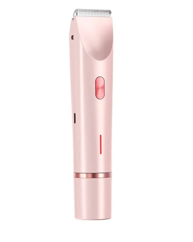 Trymer do włosów łonowych z podwójną głowicą i funkcją wodoodporności – delikatna i cicha praca do pielęgnacji ciała i twarzy 1