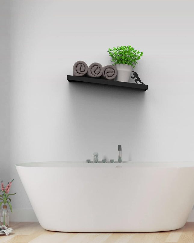 Uchwyt na Papier Toaletowy Czarny Bez Wiercenia – Wysokiej Jakości Stalowy Wieszak do Łazienki 1