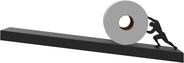 Uchwyt na Papier Toaletowy Czarny Bez Wiercenia – Wysokiej Jakości Stalowy Wieszak do Łazienki 4