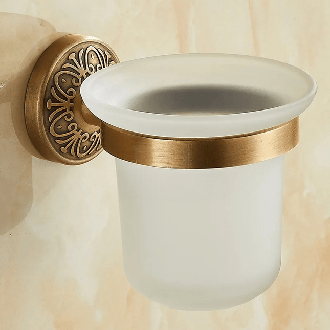 Uchwyt na Szczotkę Toaletową w Kolorze Brązowym – Elegancki Styl Vintage 6