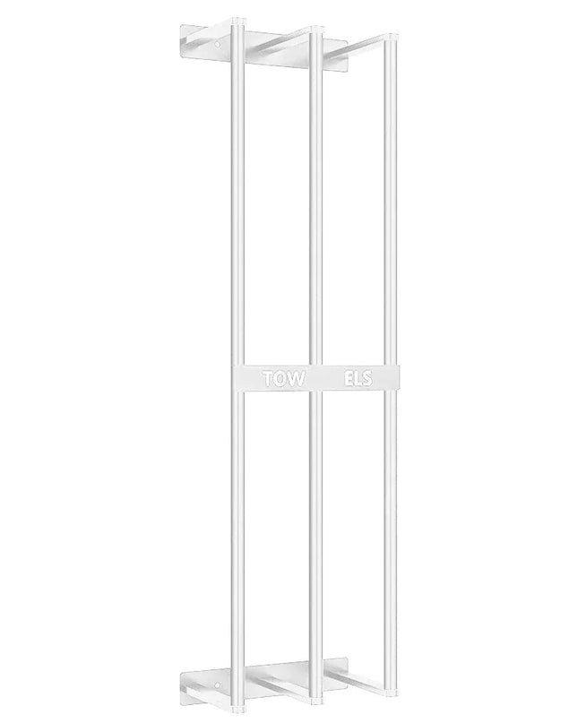 Uchwyt na ręczniki – oszczędzający miejsce uchwyt na ręczniki, który pozwoli zachować porządek w łazience – kompaktowy i stylowy schowek na ręczniki 5