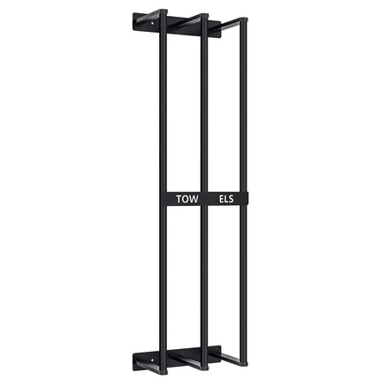 Uchwyt na ręczniki – oszczędzający miejsce uchwyt na ręczniki, który pozwoli zachować porządek w łazience – kompaktowy i stylowy schowek na ręczniki 6