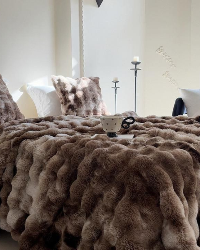 Ultramiękki koc termiczny Tie-Dye 180 x 200 cm – idealny na sofę i łóżko, miękki materiał Minky, można prać w pralce 5