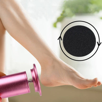 Urządzenie do Pielęgnacji Stóp z Regulowaną Prędkością – 60 Wymiennych Podkładek, Bezprzewodowe, Aluminium, Różowe, Złote, Czarny, Szary 0