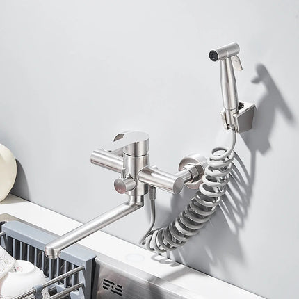 WallSpray | Elegancka bateria mieszaczowa z dwoma otworami 0